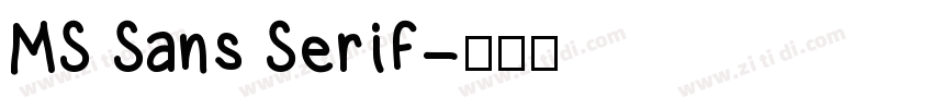 MS Sans Serif字体转换